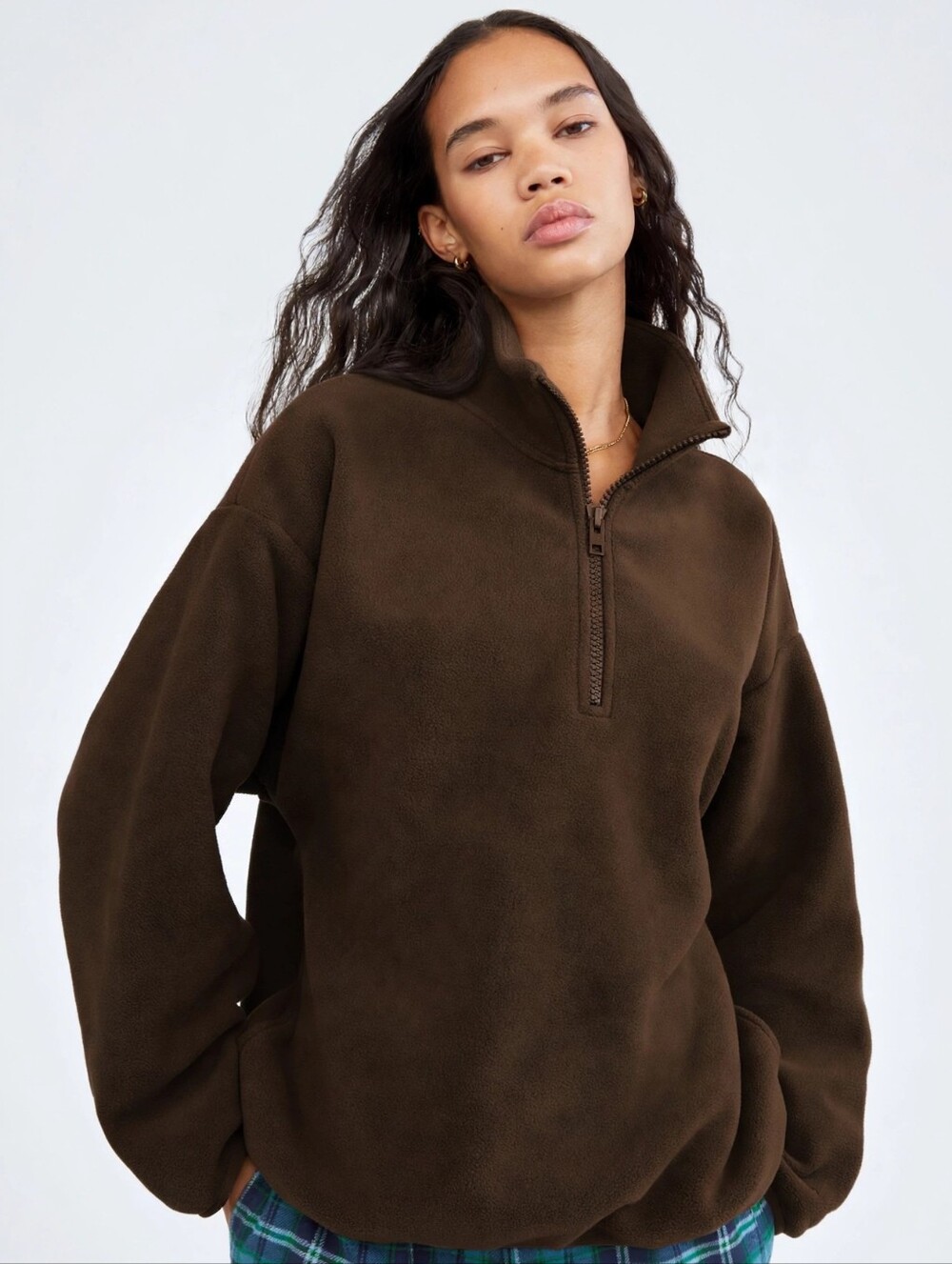 aritzia x Tna polar fleece 1/4 zip